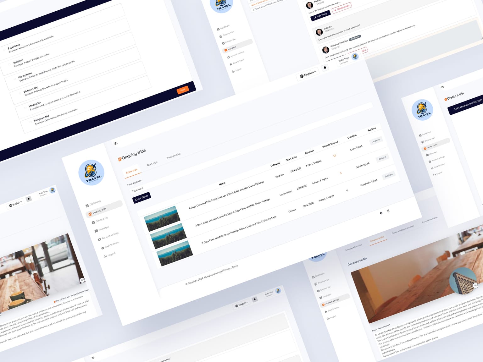 تطبيق تجوال لوحة تحكم شركة السياحية